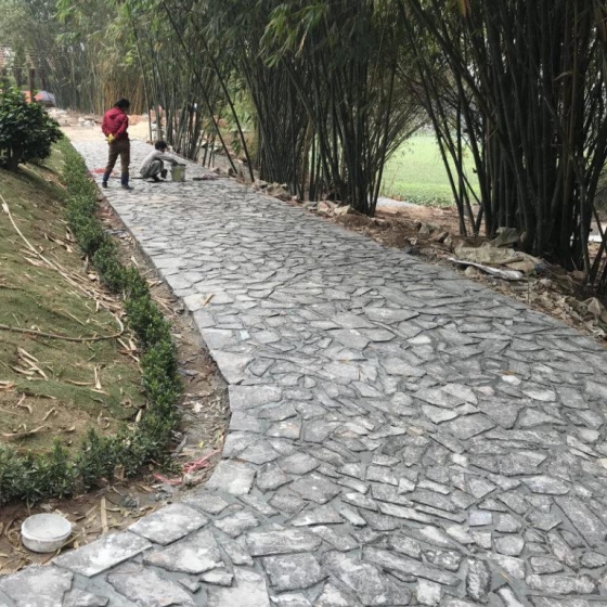 Đá chẻ đen rối