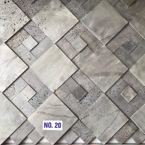 Đá ong ốp 3D mix nhiều quy cách