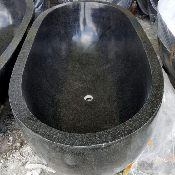 Chậu tắm đá đen