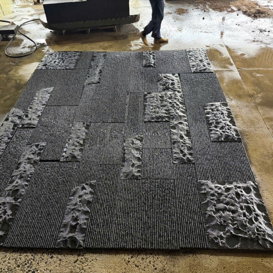 Đá bazan bóc lồi quy cách 30x60cm